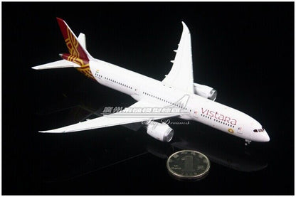 1:400 JC Wings Vistara BOEING 787-9 Passenger Airplane Diecast Aircraft Model
