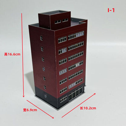1/150 Building Model Railroad High Rise Office House Diorama Scene Display Model
