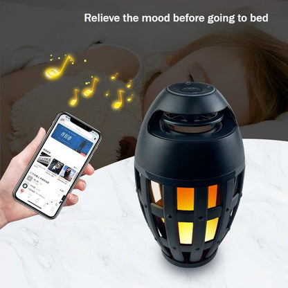 Bluetooth flame lamp speaker portable led festival lamp audio Bluetooth speaker