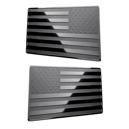 Black USA American Flag Sticker Car Emblem Badge Motorcycle Stickers Exterior