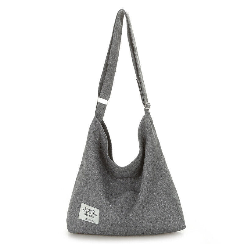 Womens Hobo Large Canvas Shoulder Bag Messenger Bag Travel Handbag Tote Bag