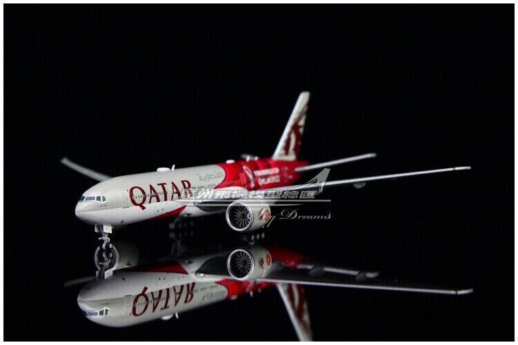 1:400 JC Wings QATAR BOEING 777-200LR Passenger Airplane Diecast Aircraft Model