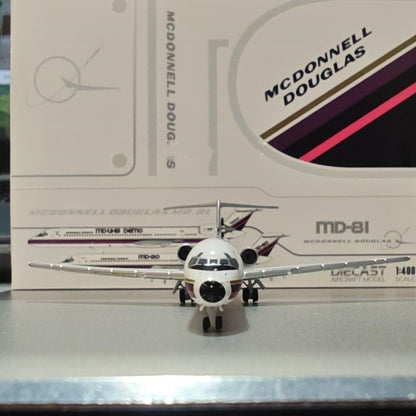 1:400 JC Wings McDonnell Douglas MD-80 N980DC Airplane Diecast Aircraft Model
