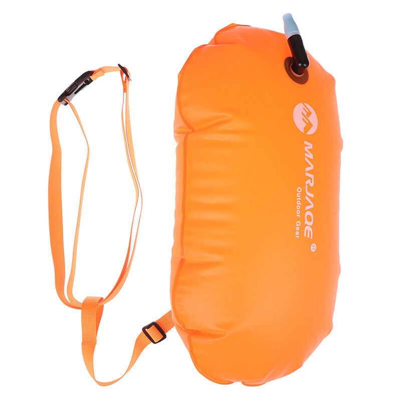 Inflatable Swim Buoy Safety Float Waterproof Air Dry Bag Open Water Swimmingfp