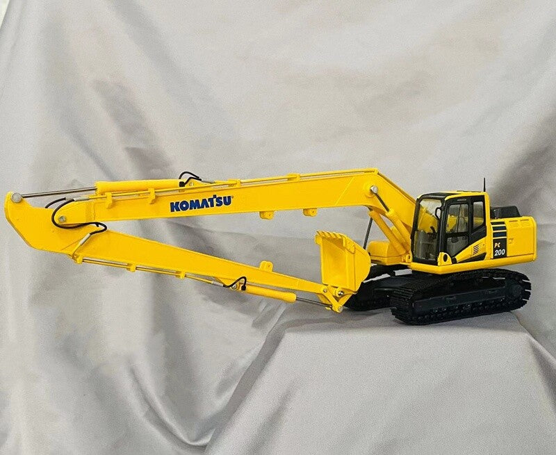 1:50 PC200-10 Extended Arm Excavator Contruction Machine Equipment Diecast Model