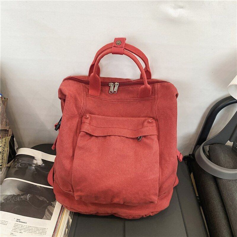 Fashion Backpacks Large School Bag Quality Canvas Rucksack Shoulder Travel Bags