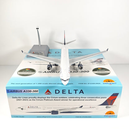 1:200 InFlight Delta Air Lines A330-300 N802NW Airplane Diecast Plane Model