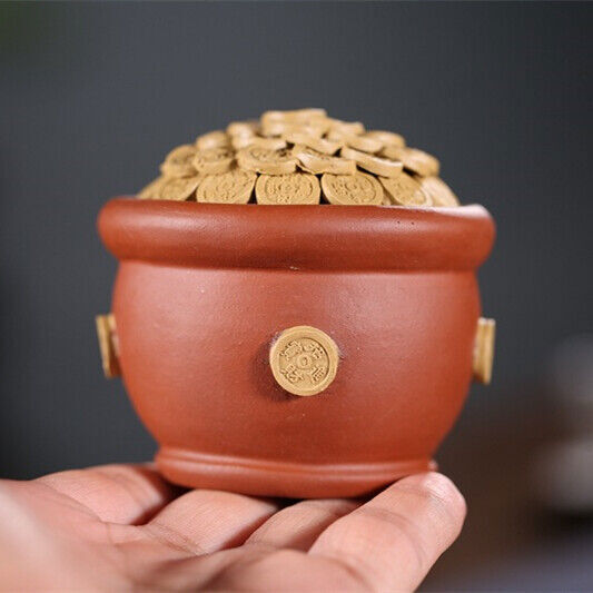Creative Table Ornament Decoration Yixing Zisha Tea Pet Artware Coin Wealth New