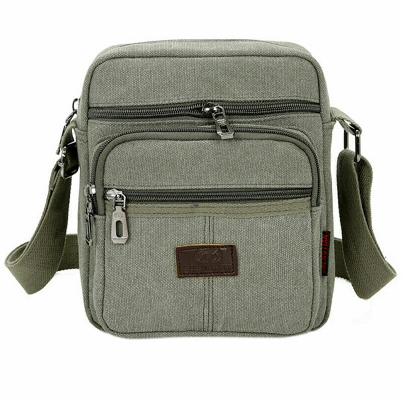 Retro Shoulder Bag Flip Casual Messenger Canvas Fashion Zipper Multifunctional