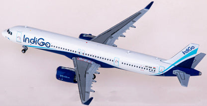 1:400 JC Wings Indigo AIRBUS A321NEO Passenger Airplane Diecast Aircraft Model