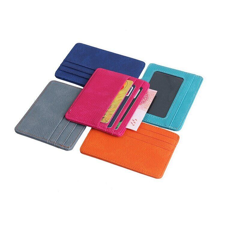Bank Card Package Passport Cover Bag Coin Case Leather Card Women Men Cardholder