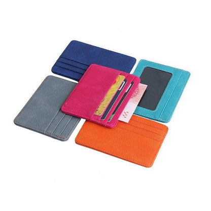 Bank Card Package Passport Cover Bag Coin Case Leather Card Women Men Cardholder