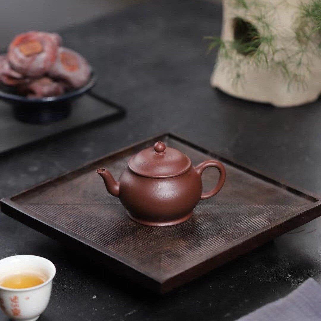 110cc Eggshell Yixing Zisha Purple Clay Huanglong Mountains Zini Handmade Teapot