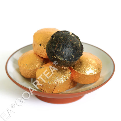 GOARTEA 2015 Year Sticky Glutinous Rice Puer Tea Pu'er Puerh Tea Mini Ripe Cake-