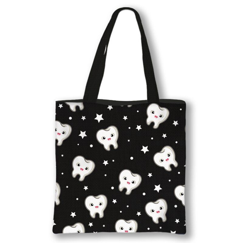 Handbag Casual Tote Bag Shoulder Purse Travelling Storage Pouch Polyester Print