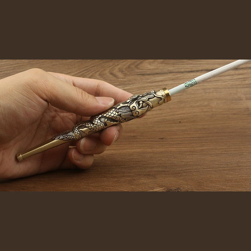 Brass Smoking Pipe Cigarette Filter Reusable Circulating filter cigarette Holder