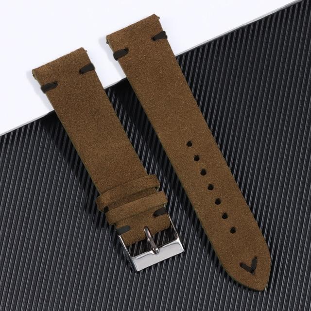 Suede Leather Watch Strap 18mm 20mm 22mm Premium Replacement Band for Watches
