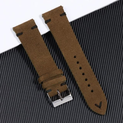Suede Leather Watch Strap 18mm 20mm 22mm Premium Replacement Band for Watches