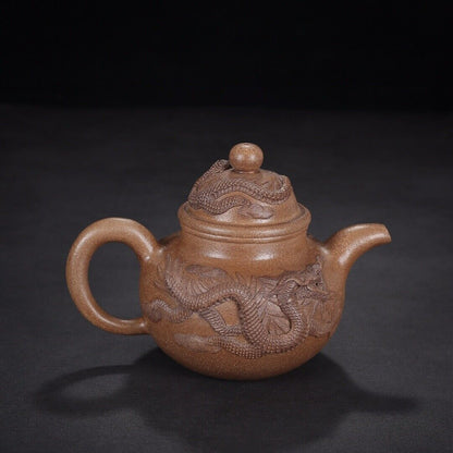 Chinese Yixing Zisha Clay Handmade Exquisite Teapo （龙行天下：时大彬）