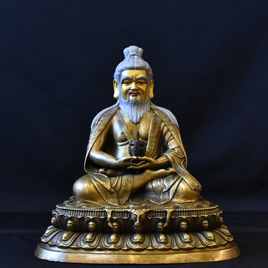 8'' Tibet Great Master Thangtong Gyalpo Guru Buddha Bronze Statue