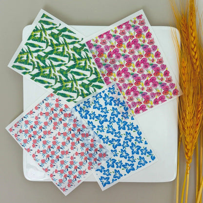 Ceramic Image Transfer Paper Autumn Fern Leaf Rose Flower DIY Dish Making Decals