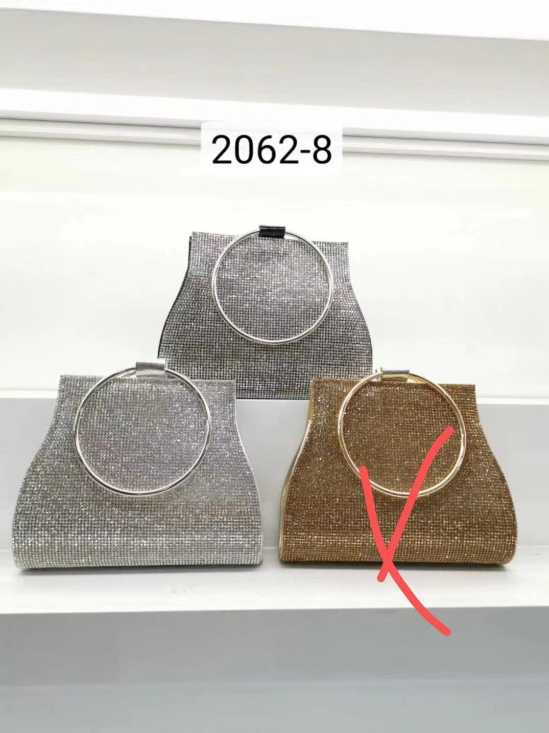 Evening Bag Diamond Rhinestone Clutch Silver Purse Handbags Clutches 9*9*13 CM