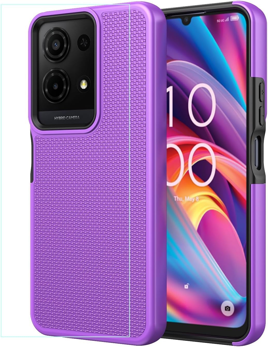 For TCL K32/K33 5G Phone Case with Screen Protector,Tcl K32 5G T513W Phone Case