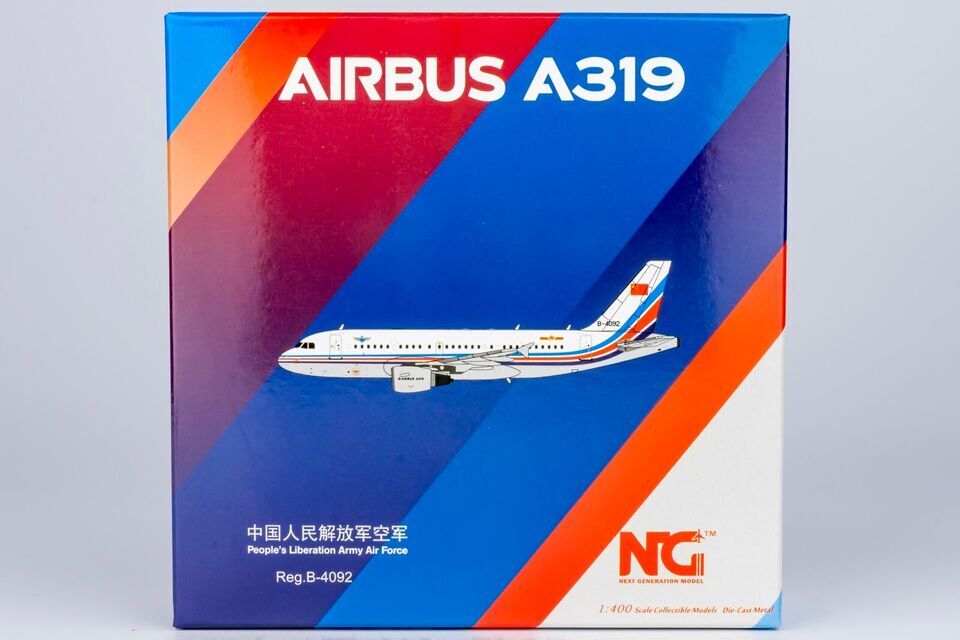 1:400 NG Model PLAAF AIRBUS A319 Passenger Plane Airplane Diecast Aircraft Model
