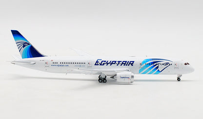 JC Wings EGYPTAIR for BOEING 787-9 SU-GER Flaps Down 1/400 diecast plane model