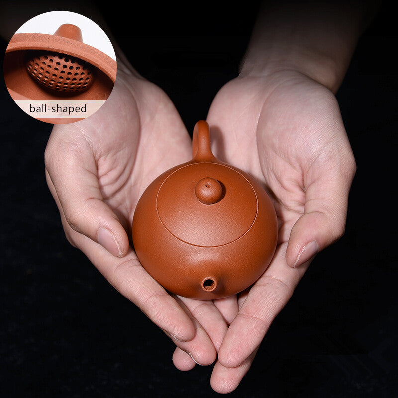 3.4 oz marked tea pot handmade xishi pot authentic yixing zisha kungfu tea pot