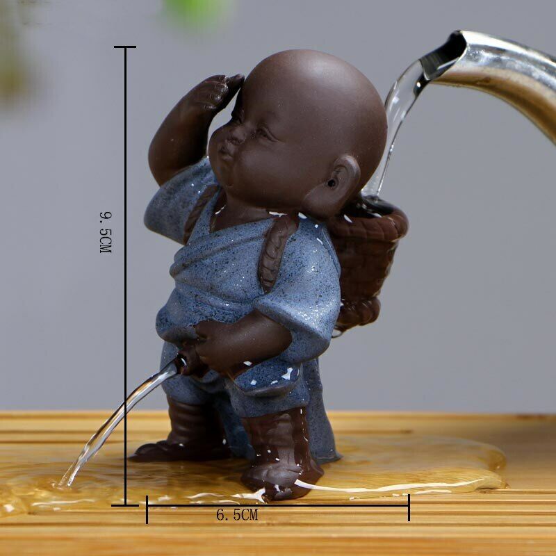 Tea Pets Purple Clay Decoration Crafts Monk Baby Boy Spray Pee Tea Accessories