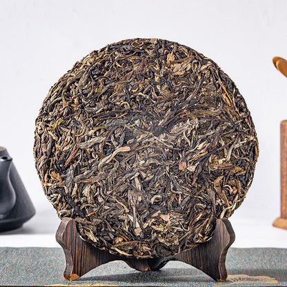 Yunnan Puerh Tea Puerh Raw Tea Ban Zhang Puerh Raw Cake Puerh Tea 357g/12.59oz
