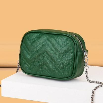 Women's Bag Leather Shoulder Bag Handbags Chain Small Ladies Crossbody Purse Sac