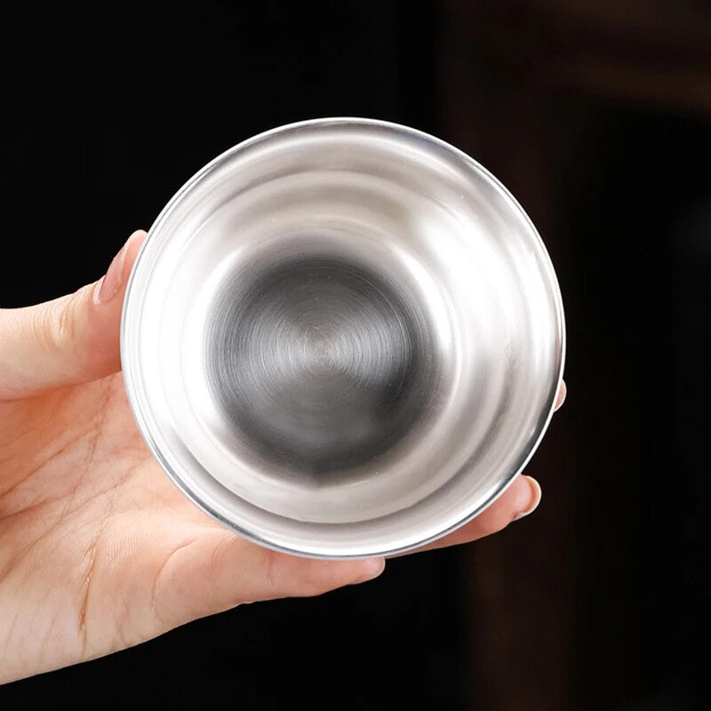 120ml Household Ceramic Gilt Silver Teacup Creative Single Master Cup Tea