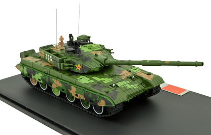 1:72 Chinese PLA ZTZ-99A Main Battle Tank Model Metal Diecast Armored Car 105