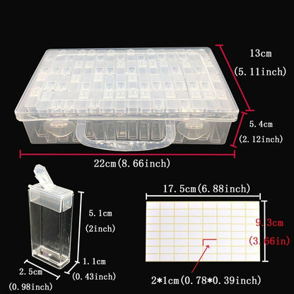 5D Diamond Painting Accessories Tool Kits 30x20cm Plastic Embroidery Storage Box