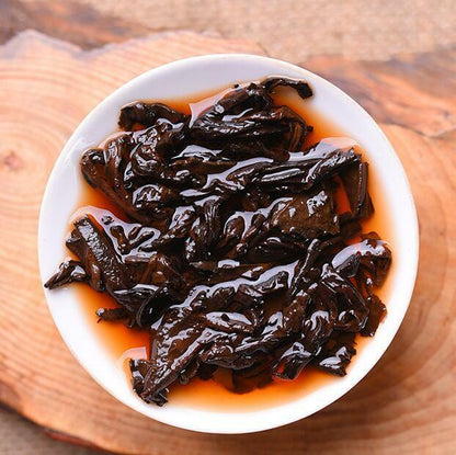 Yunnan Old Puerh Jin Bingdao Cooked Pu-erh Tea Cake Tree Ripe Puer Organic Tea