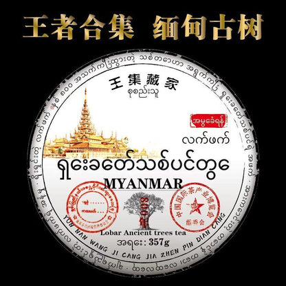 Myanmar Puerh Tea Raw Puerh Tea 357g Cake Tea Original Ancient Tree