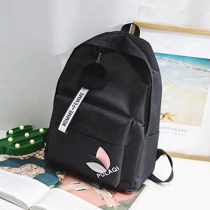 5 Pcs Sets Kids School Backpack Women's Bag Girls Students Bag Rucksack