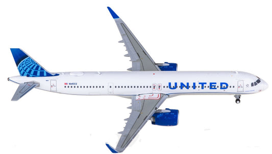 1:400 Geminijets United Airlines Airbus A321neo Passenger Airplane Diecast Model
