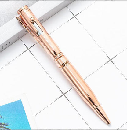 Edc Pocket Bolt Action Ball Pen Self-defense Tactical Pen Student Stationery