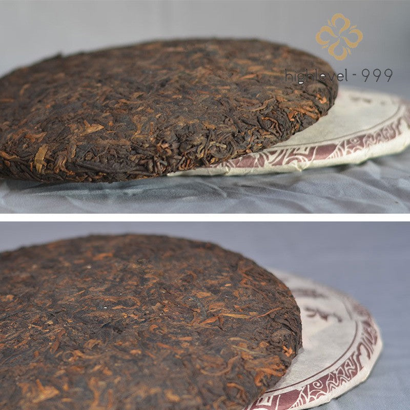 2012 Bulang Mountain Old Tree Ripe Pu'er Tea Cake 357g Yunnan Pu'er Tea