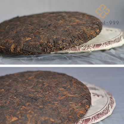 2012 Bulang Mountain Old Tree Ripe Pu'er Tea Cake 357g Yunnan Pu'er Tea