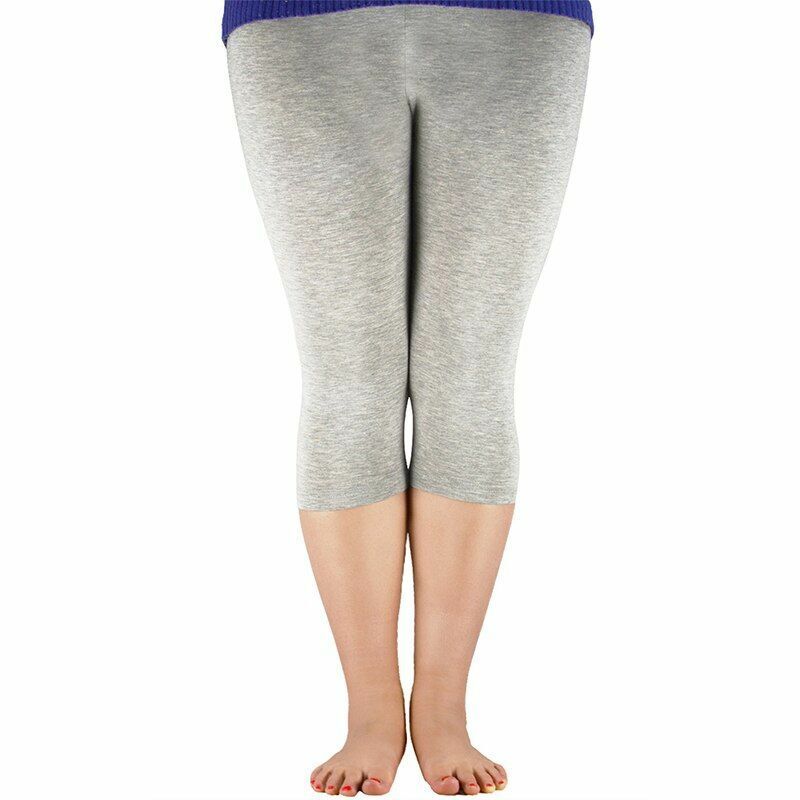 Women Leggings Plus Size Elastic Waist Casual Bamboo Fiber Stretch Pants Workout