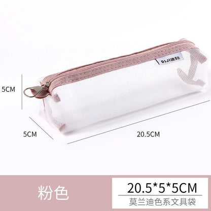 Makeup Pouch Lipstick Brush Storage Bags Transparent Mesh Traveling Cosmetic 1PC