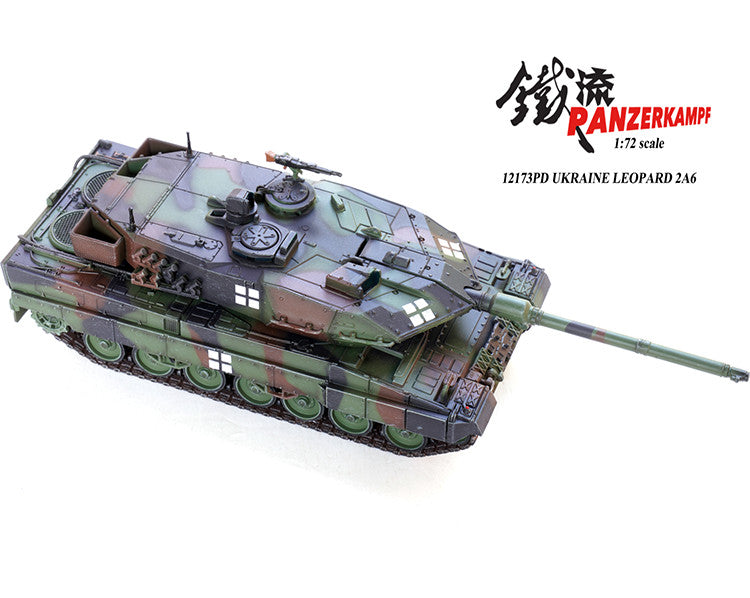 PANZERKAMPF 1/72 Leopard 2A6 Main Battle Tank Ukraine Customized Model
