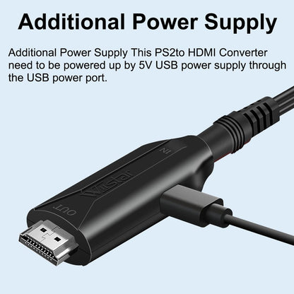 For Sony PS1 PS2 to HDMI Adapter Cable Game Console Audio Video Converter Lot