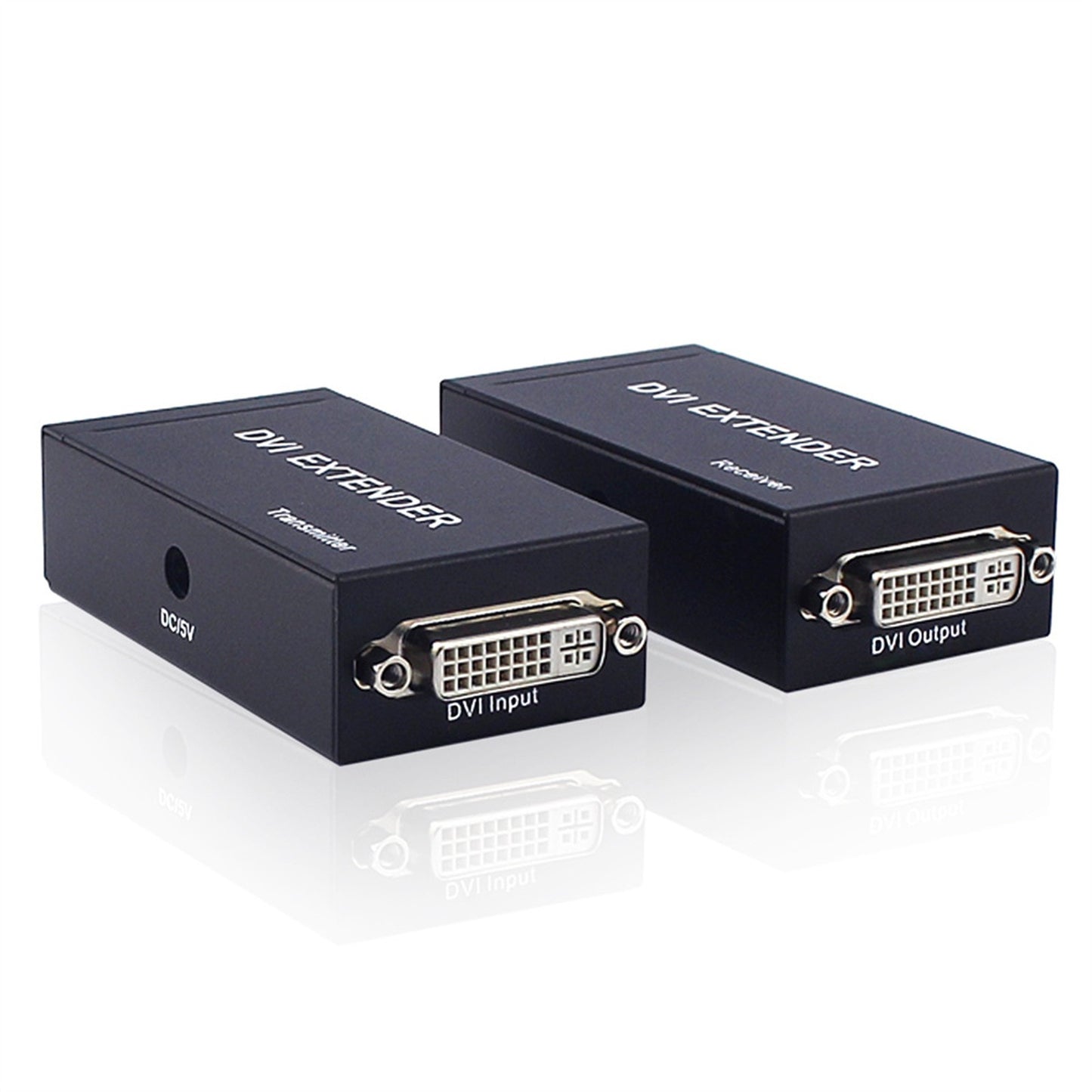 1080P 3D DVI Extender Transmitter&Receiver Via Rj45 Cat5e Cat6 Cable 60m To HDMI