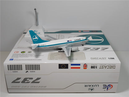1:400 JC Wings LUXAIR BOEING B737-500 Passenger Airplane Diecast Aircraft Model