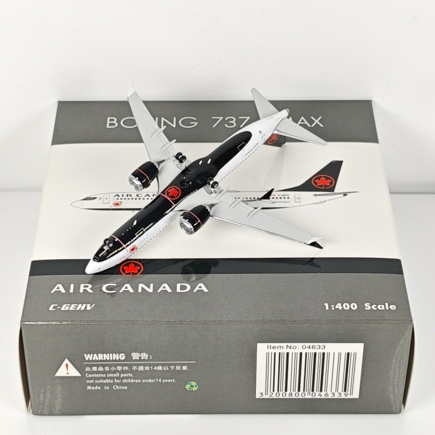 1:400 Phoenix Canada B737 MAX 8 Passenger Airplane Diecast Aircraft Plane Model